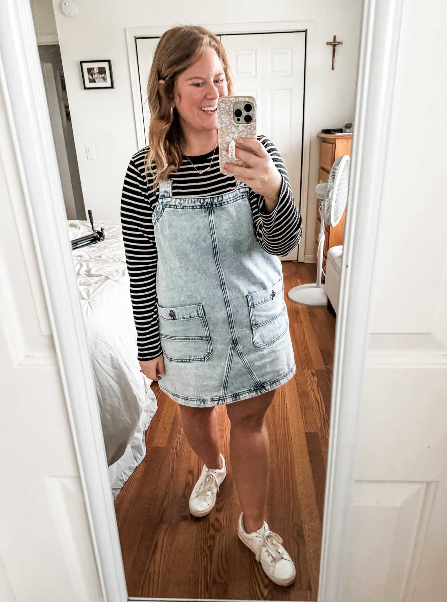 I love this denim jumper- wore today with a long sleeve tee for my teacher outfit!

#LTKFindsUnder50 #LTKMidsize #LTKStyleTip