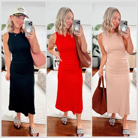 The most flattering $25 dress EVER that everyone needs in their closet for Summer! 🙌🏻☀️ Which color is your fave? 🤩 I always prefer black but the orange in this dress is 🔥😍 Sharing them on in stories and you can shop via the link in my bio > Shop my Reels/IG Posts ➡️

Size small—TTS!

Target, new arrivals, body con dresses, midi dresses, summer dresses 

#LTKStyleTip #LTKFindsUnder100 #LTKFindsUnder50