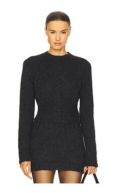 Helsa Annabelle Cardigan in Dark Heather Grey from Revolve.com | Revolve Clothing (Global)