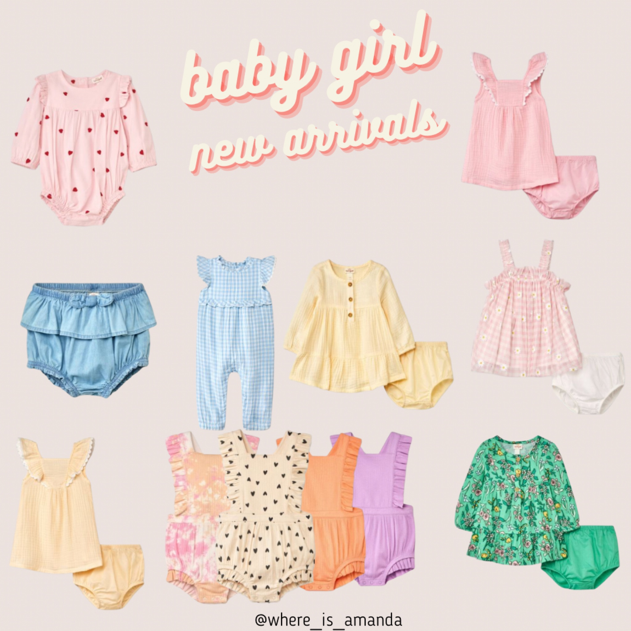 Baby girl new arrivals, baby girl spring clothes, baby girl romper, baby girl clothes, toddler girl spring, toddler girl summer, target finds, target baby

#LTKfamily #LTKbaby #LTKSeasonal