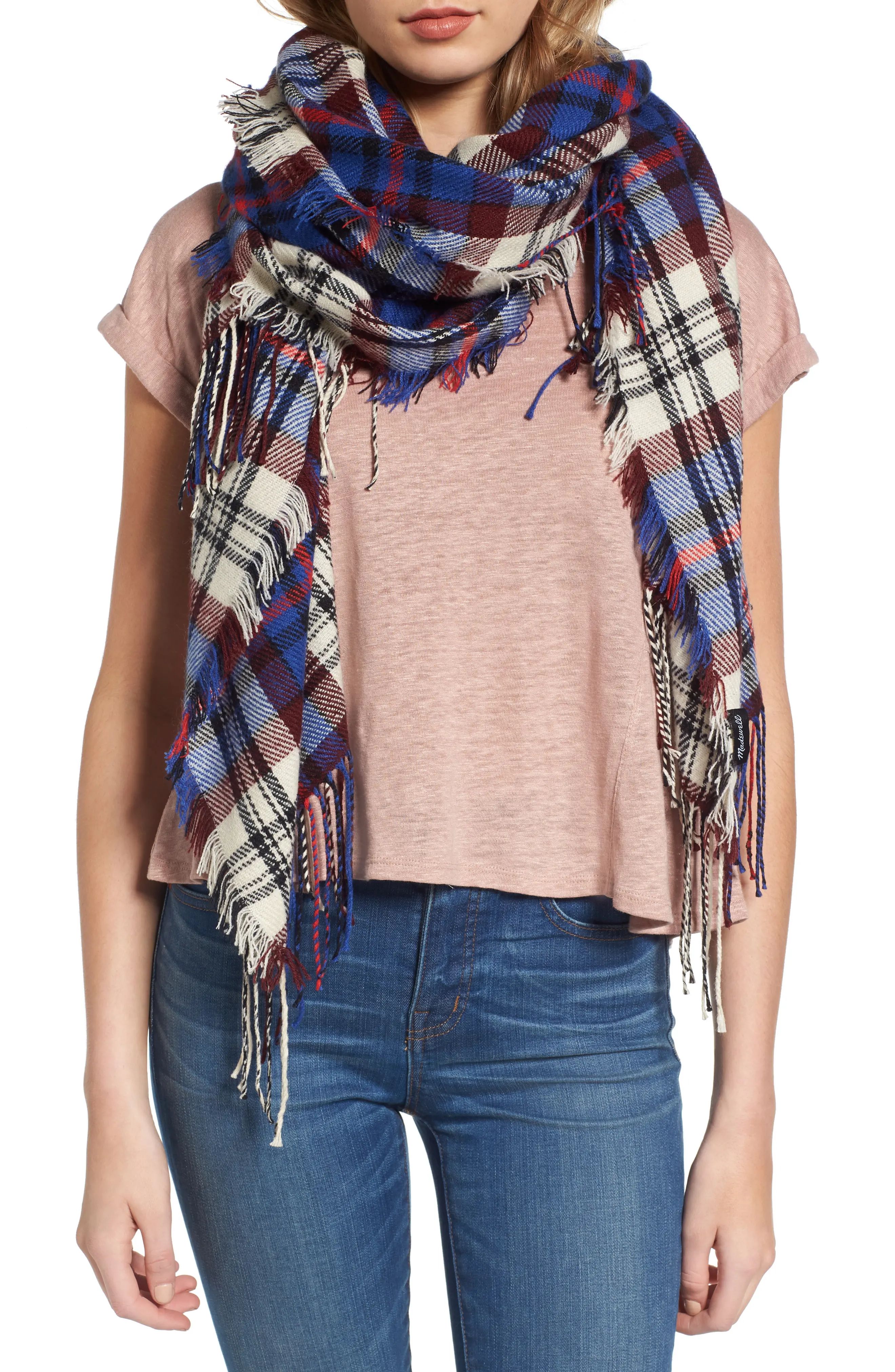 Softplaid Fringe Scarf | Nordstrom