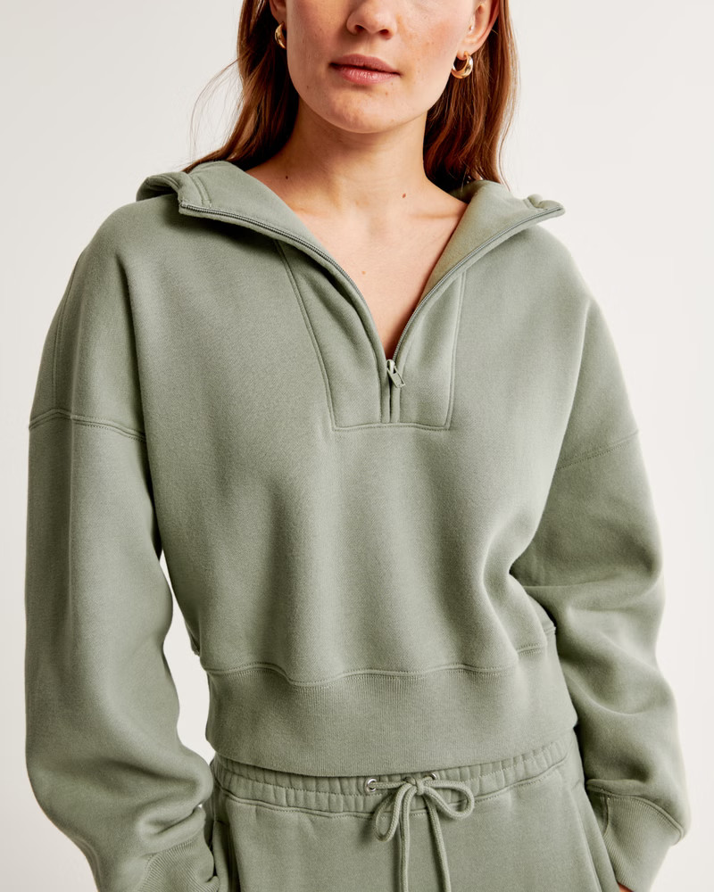 Sunday Half-Zip Hoodie | Abercrombie & Fitch (US)