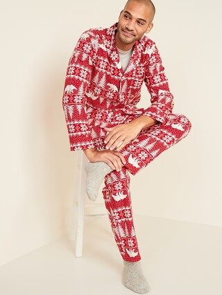Patterned Flannel Pajama Sets for Men | Old Navy (US)