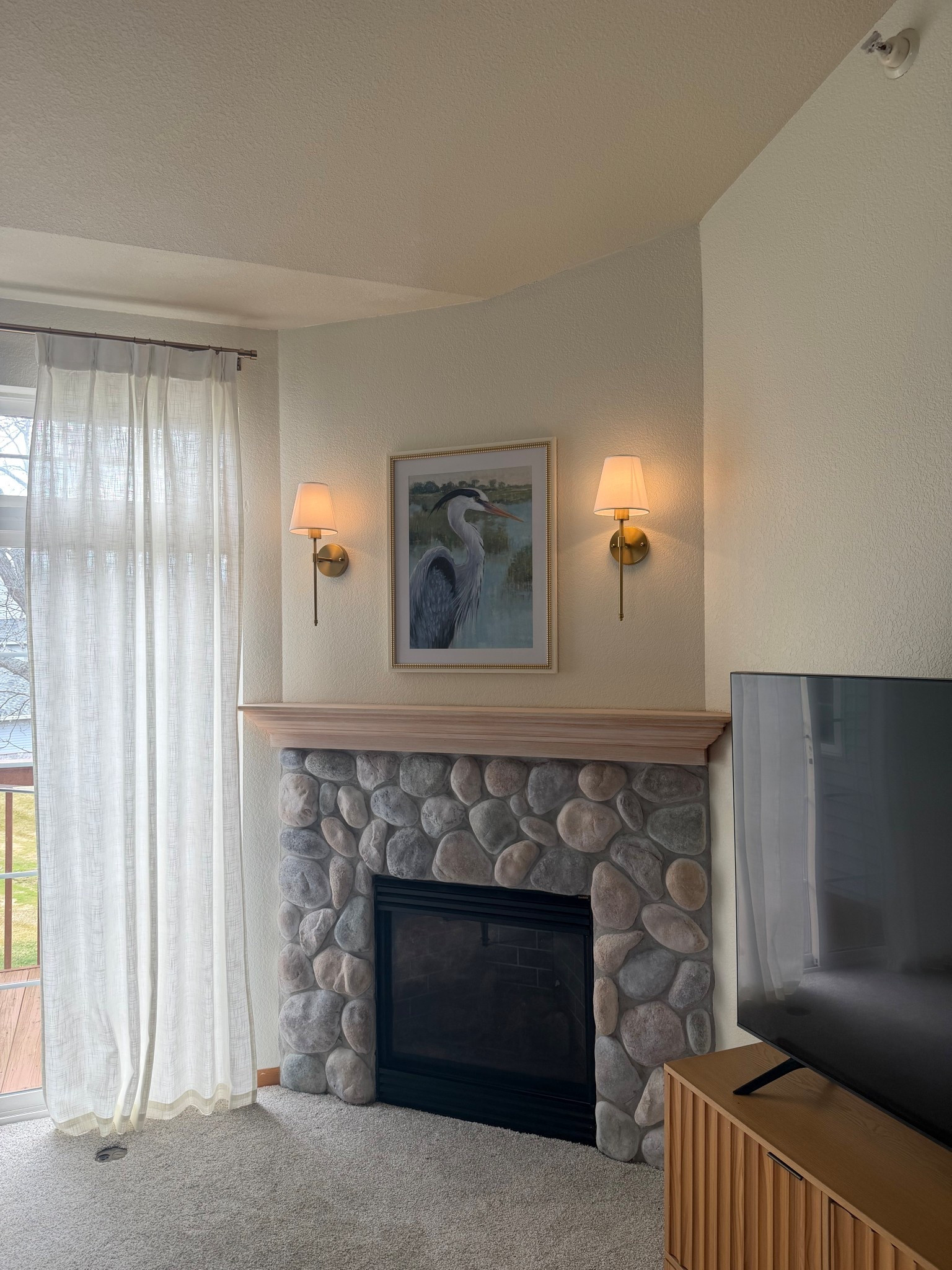 my updated fireplace #LTKhome 