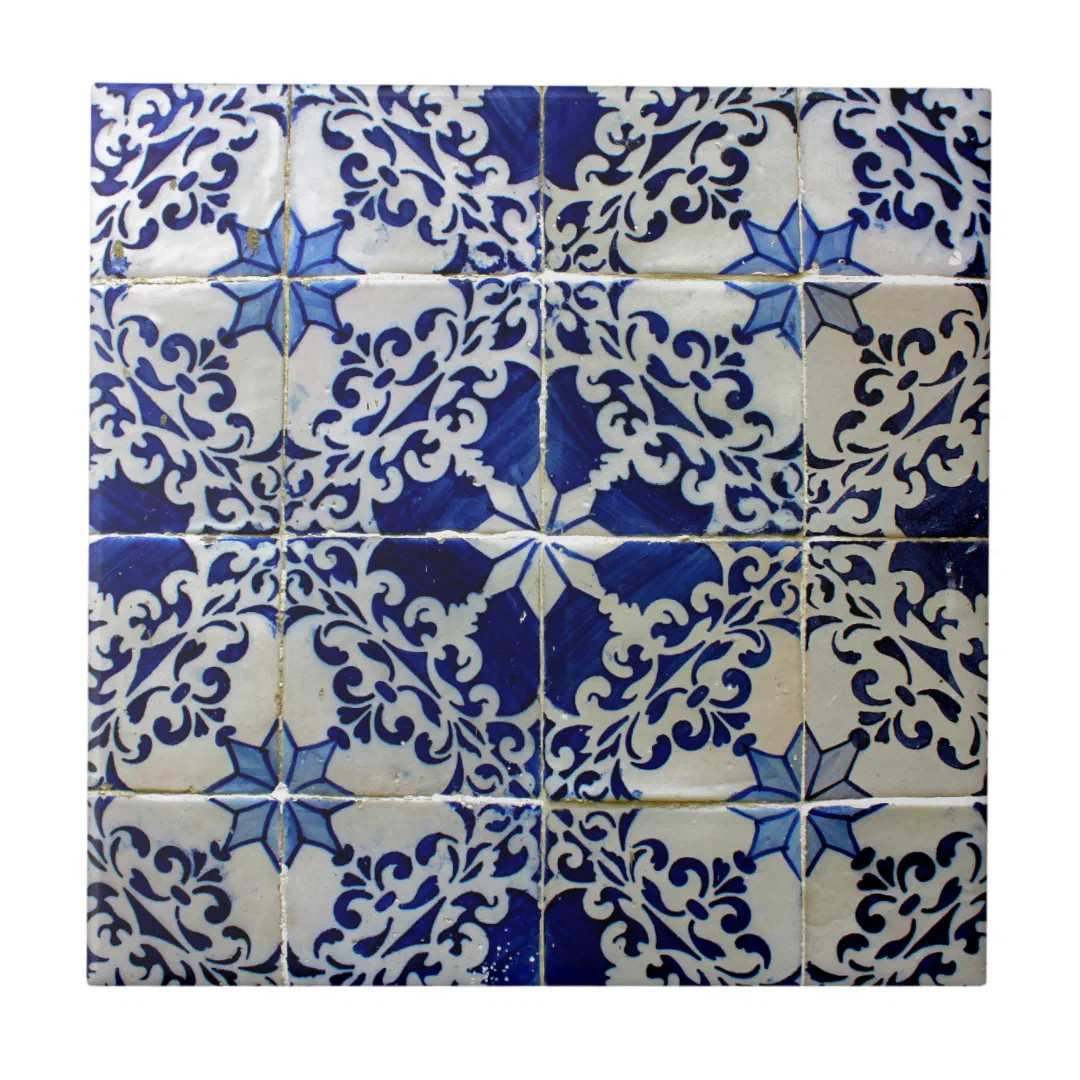 Blue, Portuguese Tiles | Zazzle