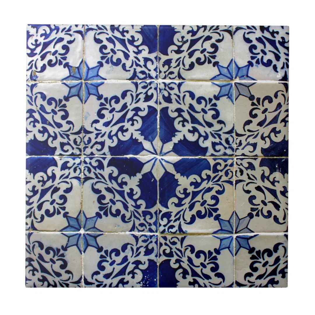 Blue, Portuguese Tiles | Zazzle