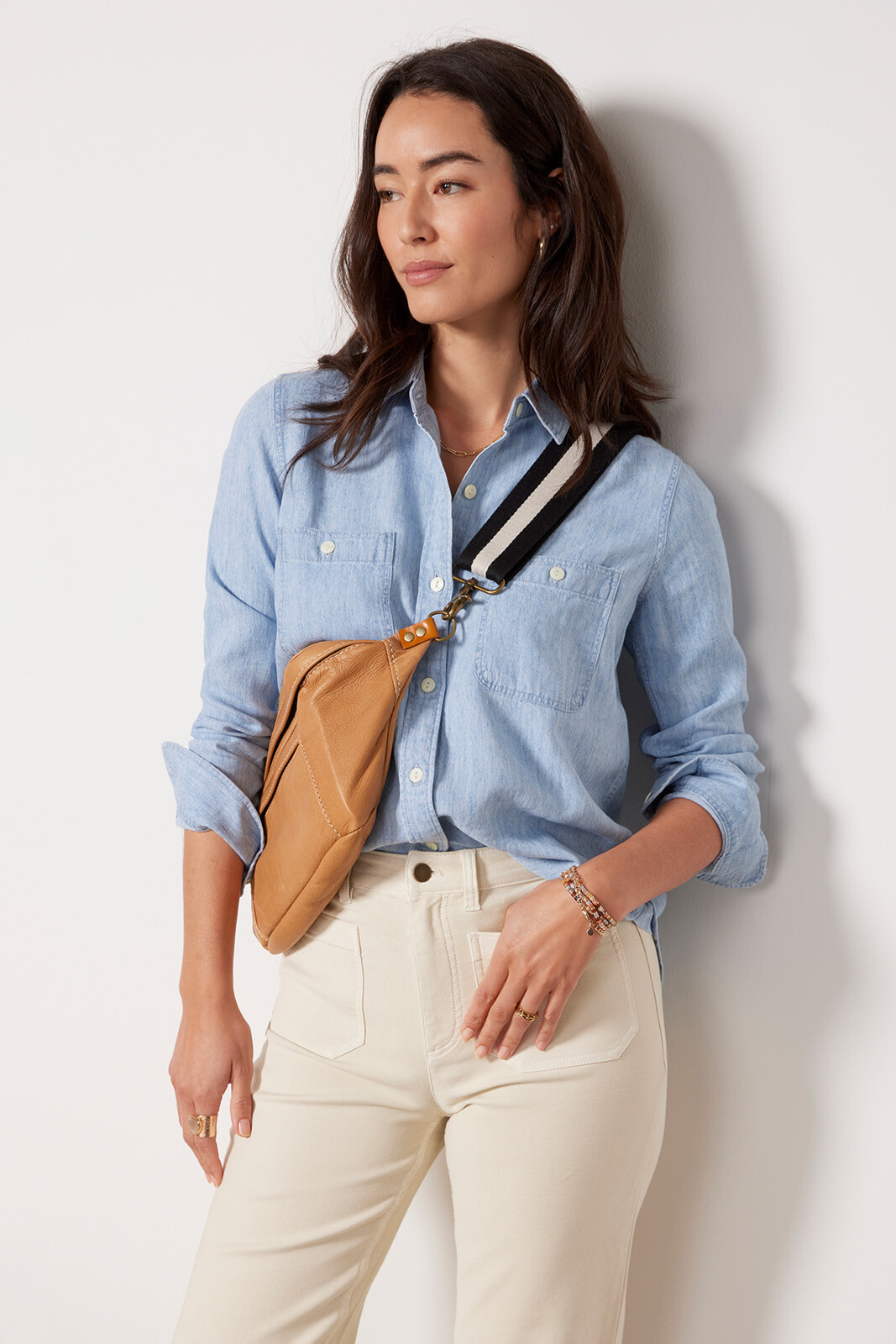 Chambray Button Down | Evereve
