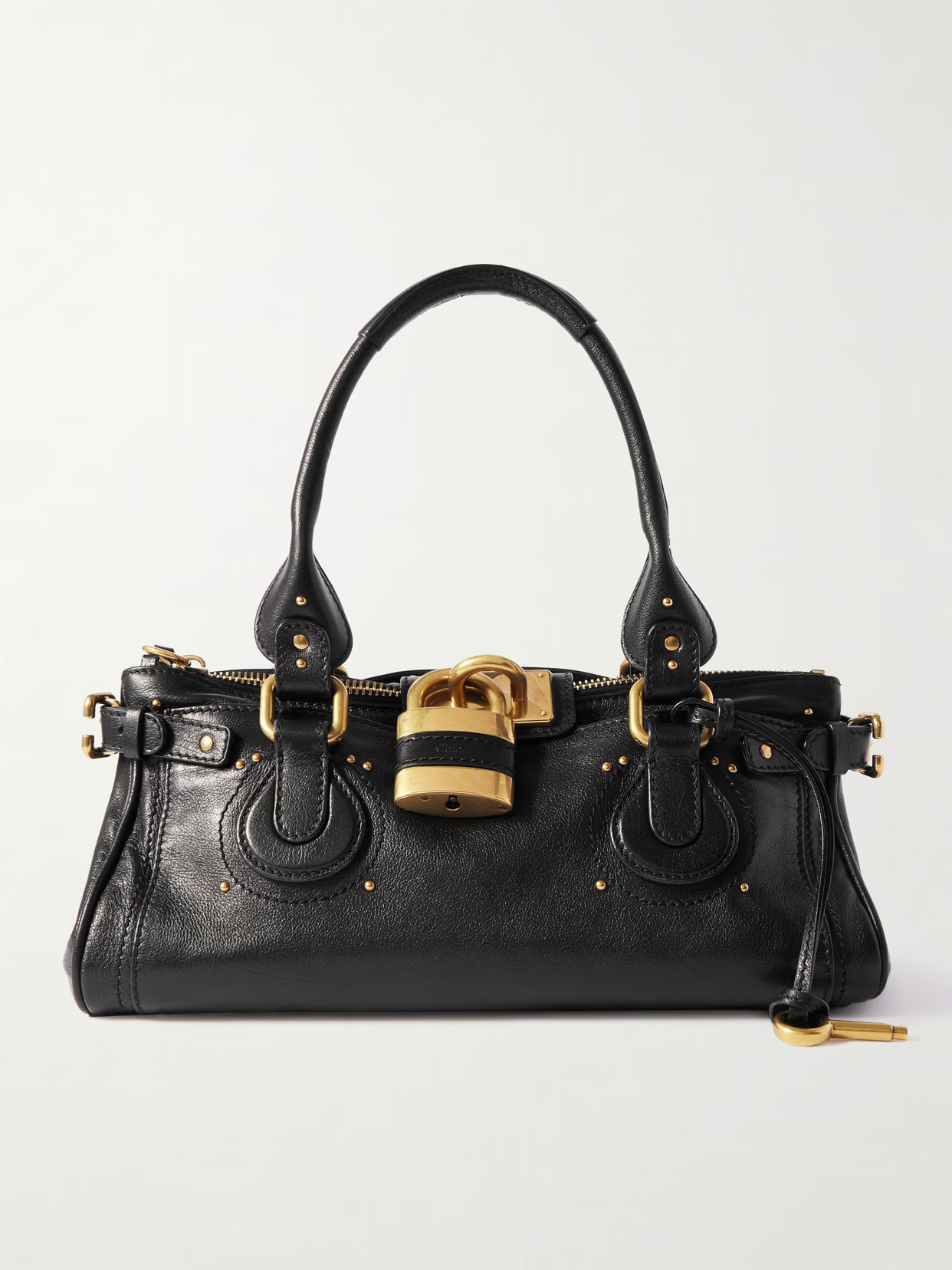 Chloé - Paddington Leather Tote - Black | NET-A-PORTER (US)