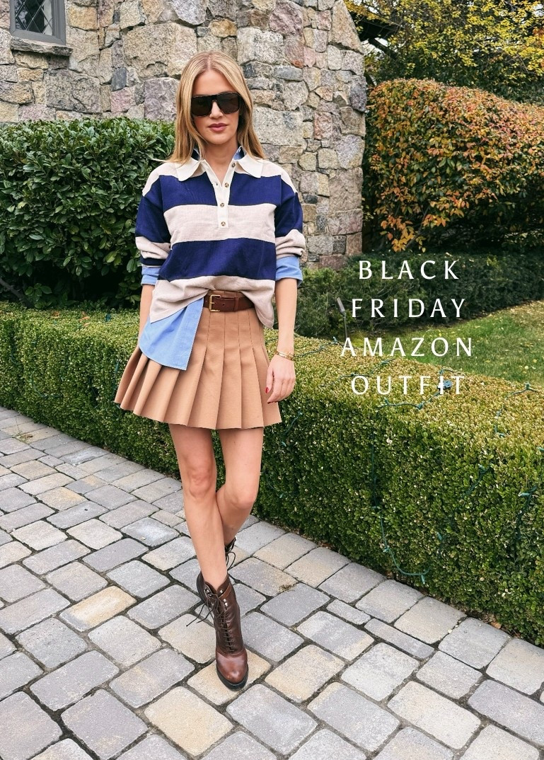 Amazing rugby shirt via Amazon fashion on Black Friday sale ❤️ this looks is very affordable 

Striped shirt, pleated skirt, mini skirt, brown Lace up boots, miu miu, doc martens, blue button up, fall fashion, winter fashion, sweater 


#LTKFindsUnder50 #LTKSaleAlert #LTKCyberWeek