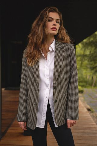 Houndstooth Blazer | Dynamite Clothing
