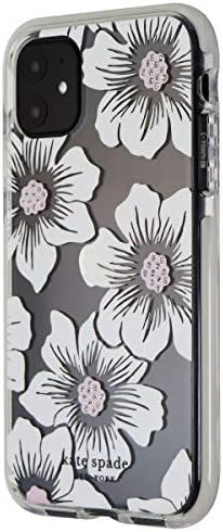 Kate Spade Defensive Hardshell Case for iPhone 11 (6.1-inch) - Hollyhock Flowers | Amazon (US)