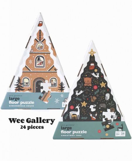 Large 24 piece Christmas floor puzzles. Gingerbread House & Christmas Tree.
The perfect holiday puzzles for learning through play. 


#LTKHoliday #LTKkids #LTKSeasonal