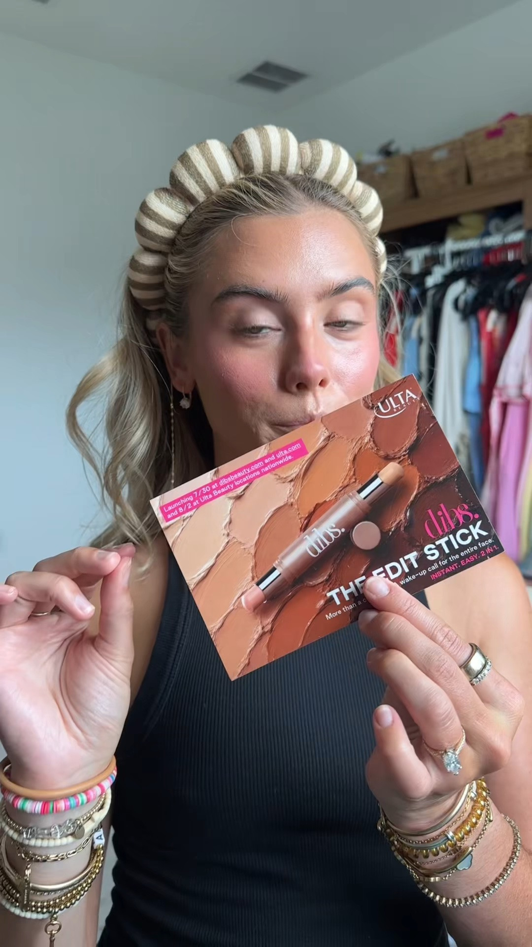 @DIBS Beauty code is SLOANE. More Than Concealer, A Wake-Up Call for the Complexion. The Edit Stick is a dual-ended brightener and concealer. On one end, a targeted brightener helps visibly reduce the look of redness and fatigue while brightening tired-looking eyes. On the other end,  a medium-coverage concealer smooths, blurs imperfections, and conceals dark circles with buildable, skin-like coverage and a hydrated, satin finish; The result is more awake-looking under-eye and complexion with customizable brightness and coverage that never looks heavy or cakey.

 @ulta

#LTKgrwm #LTKselfcare #LTKBeauty