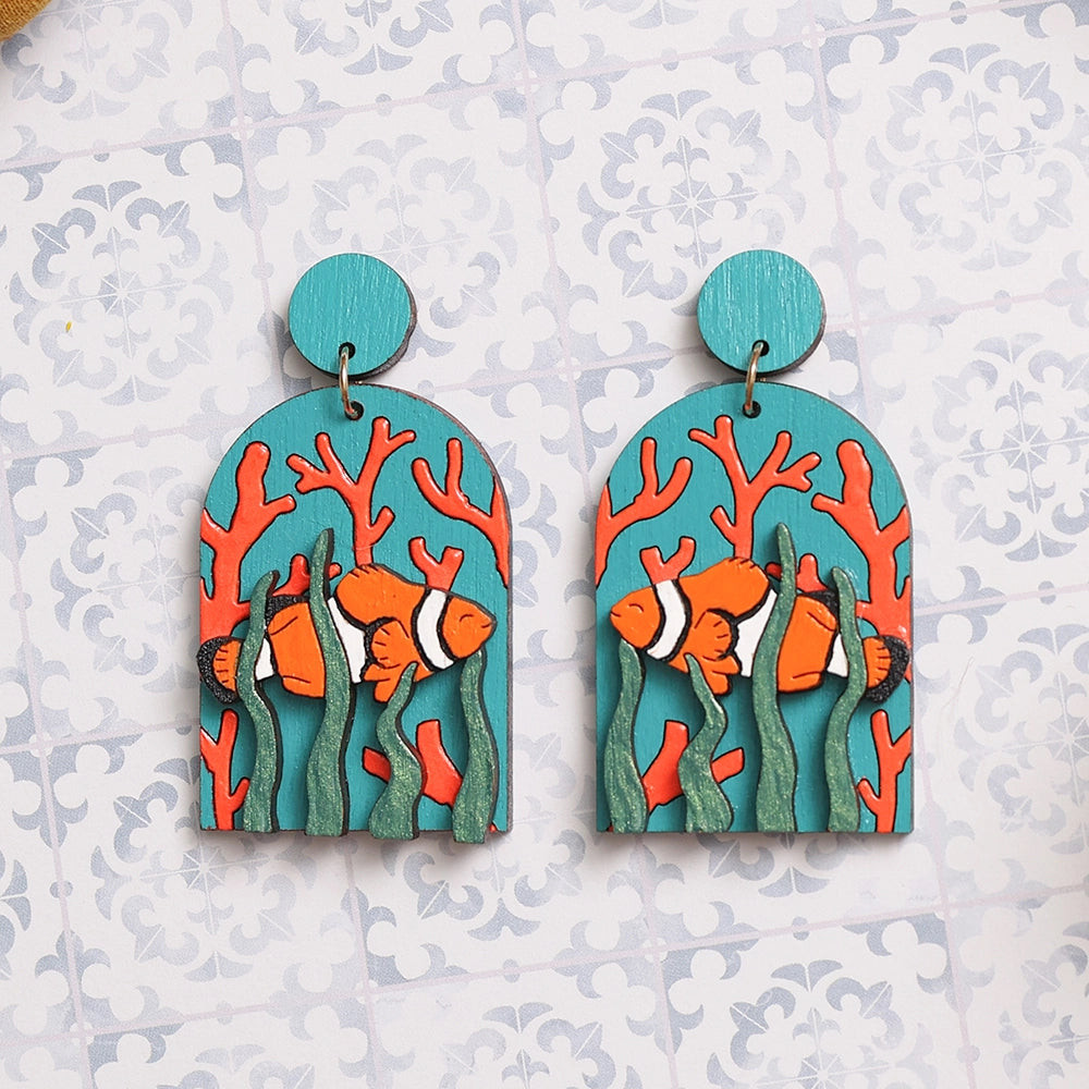 Clownfish Statement Earrings | Le Chic Miami