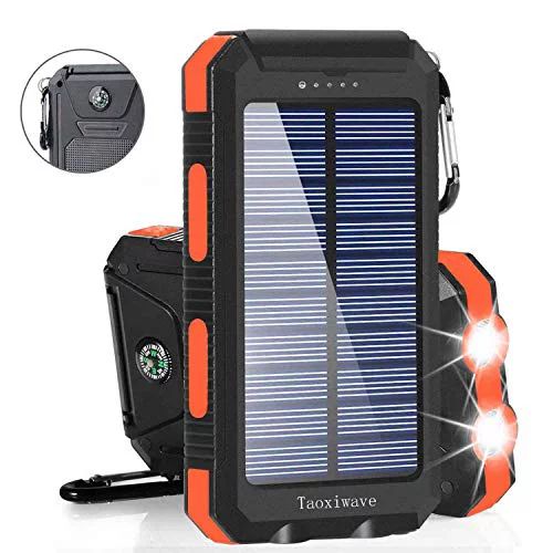 Solar Charger Solar Power Bank 20000mAh Waterproof Portable External Backup Outdoor Cell Phone Ba... | Walmart (US)