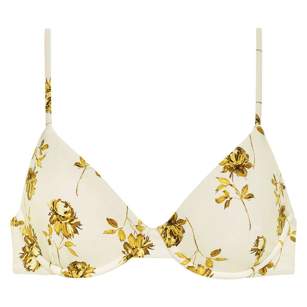 Gold Filigree Dainty Bikini Top | Montce