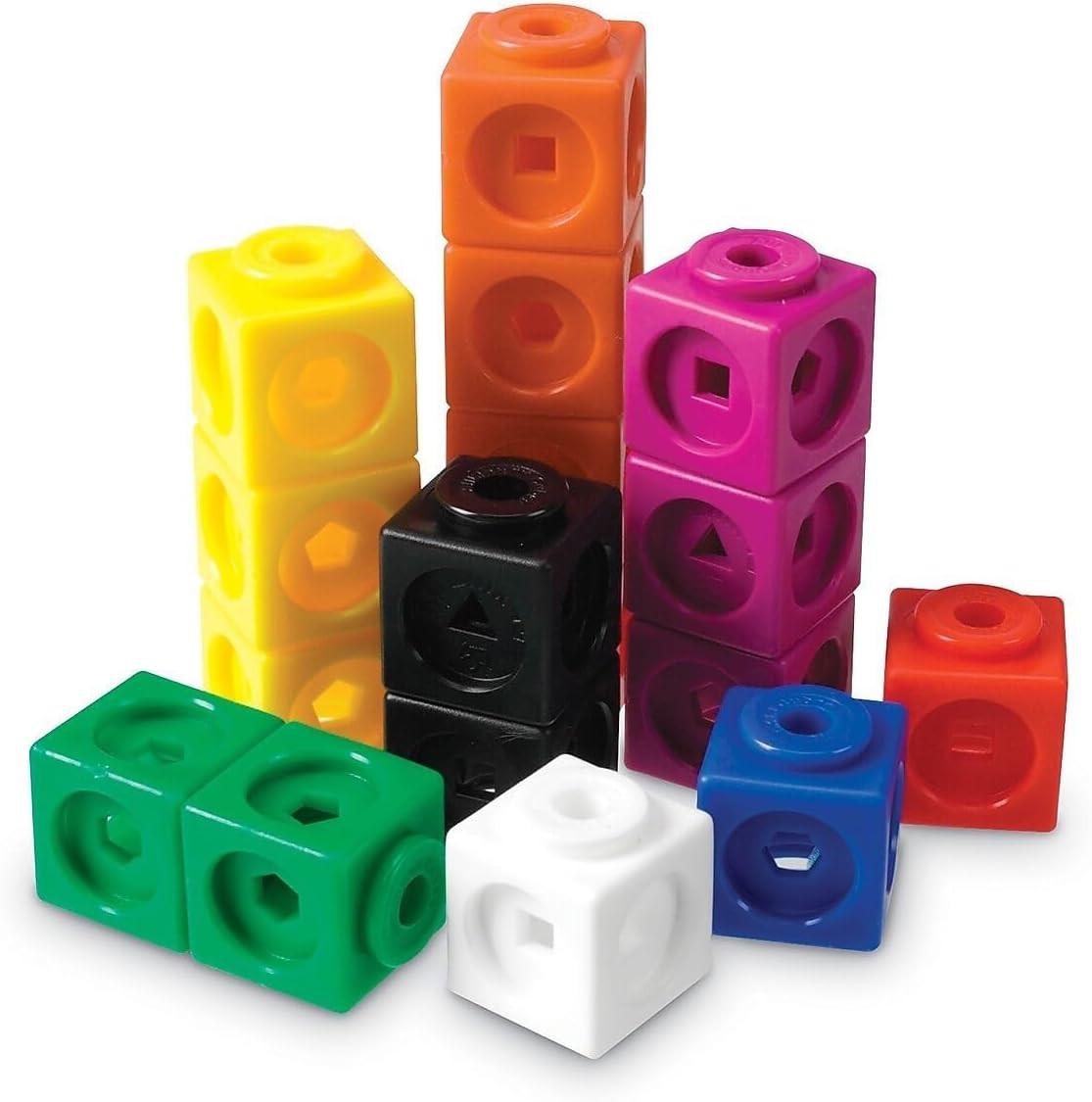 Learning Resources MathLink Cubes - Set of 100 Cubes, Ages 5+ Kindergarten, STEM Activities, Math... | Amazon (US)