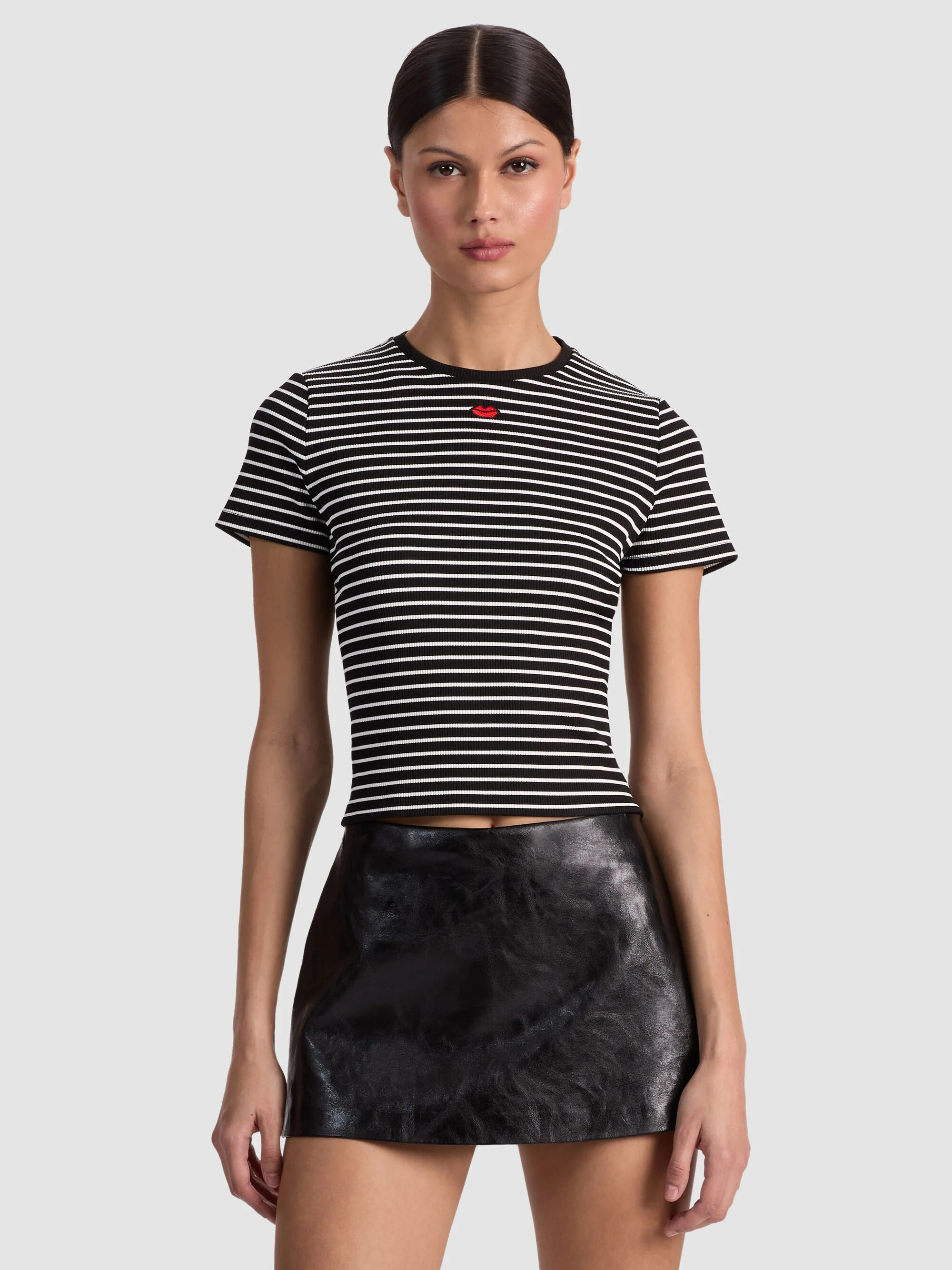 CINDY CROPPED TEE | Alice + Olivia