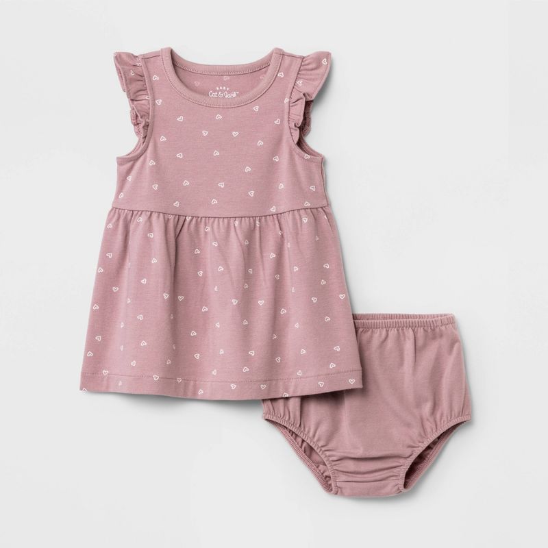 Baby Girls' Heart Dress - Cat & Jack™ Pink | Target