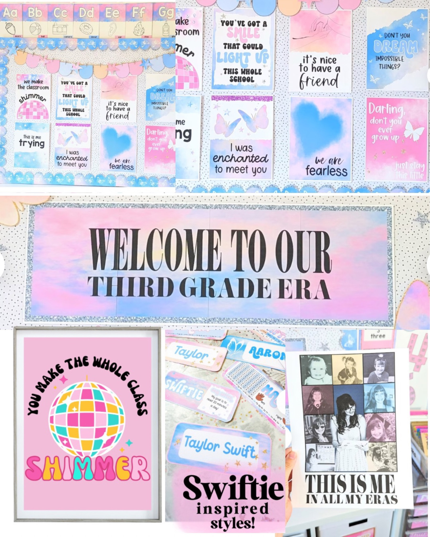 Bulletin Board Kit, Taylor Swift, Shimmer, Bejeweled, Eras