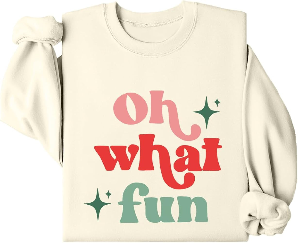 Oh What Fun Christmas Sweatshirt, Oh What Fun Sweatshirt, What Fun Sweatshirt, Funny Christmas Sw... | Amazon (US)
