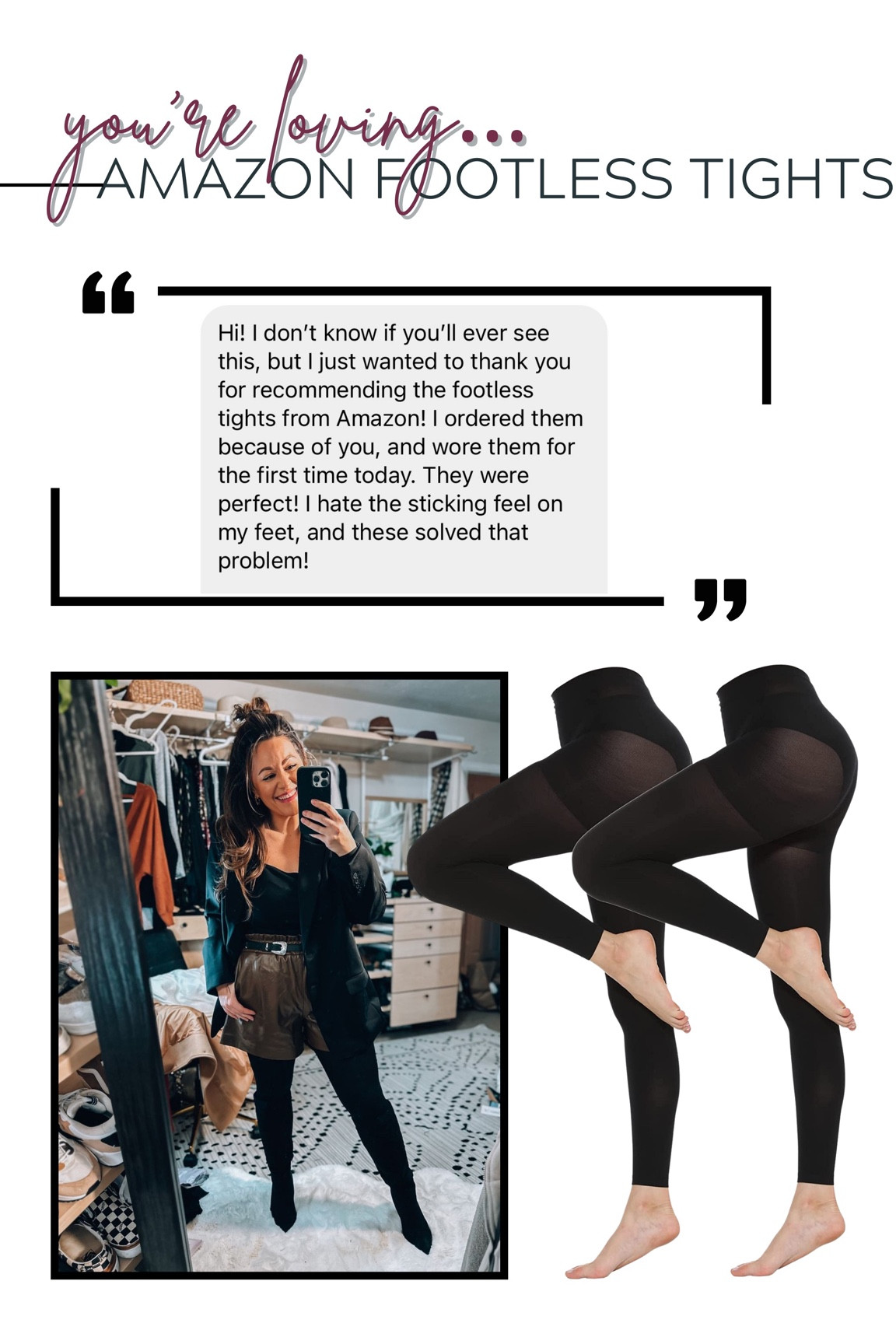 The best footless tights - style tip - winter fashion 

#LTKSeasonal #LTKstyletip #LTKcurves