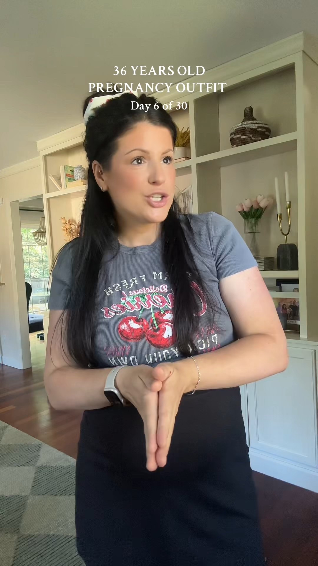 25 weeks pregnant ootd! #maternityoutfit #pregnancyoutfit 