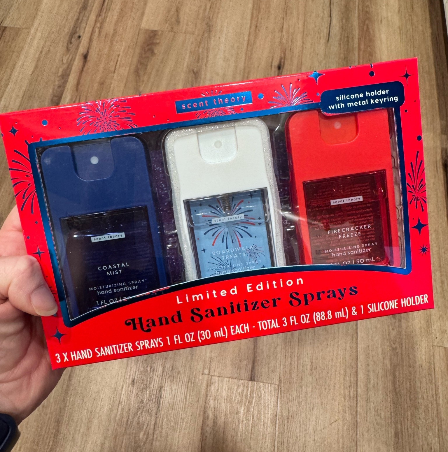 Scent Theory Limited Edition Americana Hand Sanitizer Spray Gift Set, 3 Piece