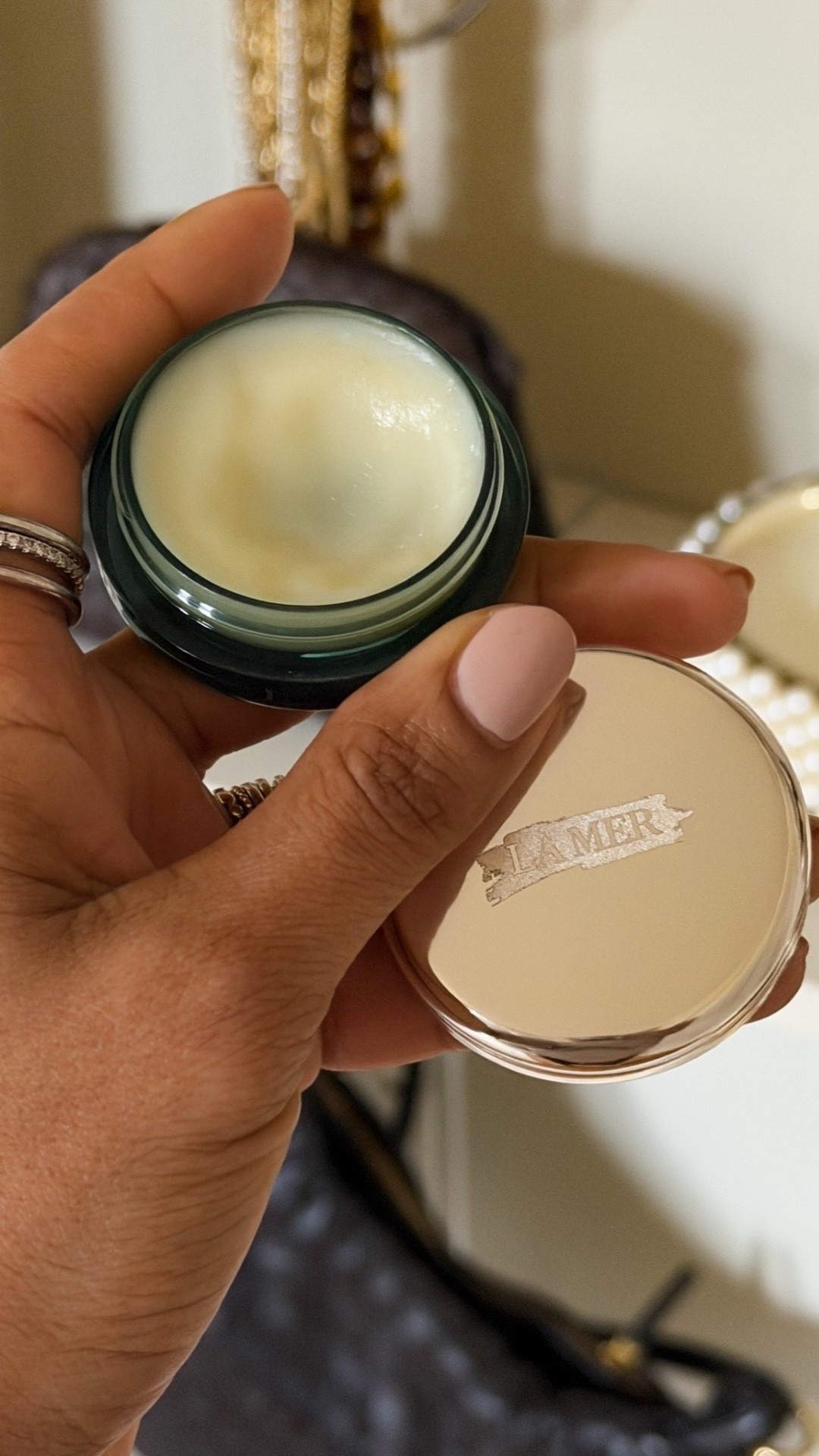 I know, expensive lip balm ... but hear me out!
Lused to work for La Mer and we called it the gateway drug into La Mer because I kid you not, people who had chronic chapped lips and tried everything to end the cycle would come back and say wait what's in this stuff? It heals so you don't have to keep using it like the others. You just keep it on hand. I use "as needed" and it lasts me forever.


#LTKselfcare #LTKFindsUnder100 #LTKBeauty