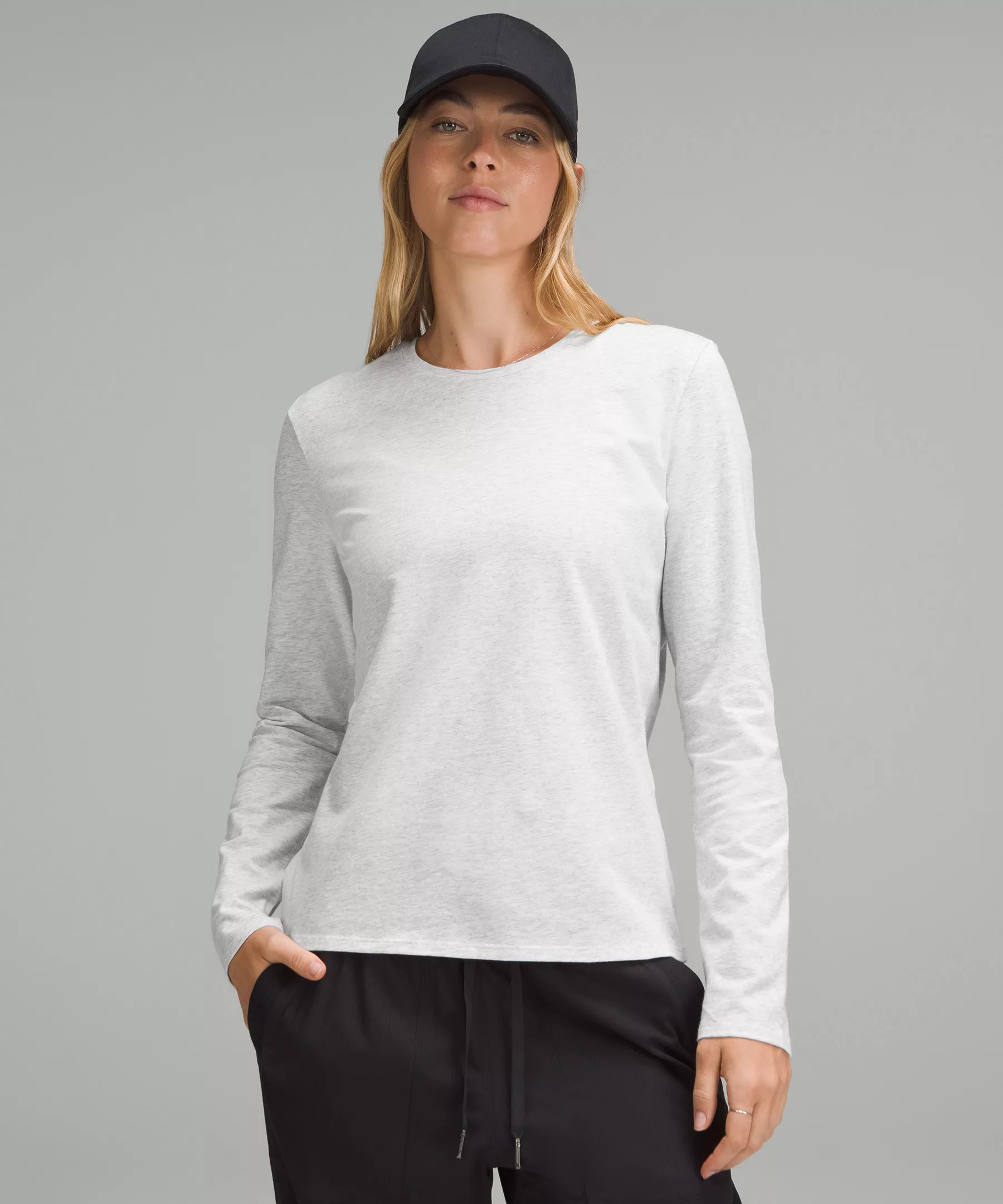 Organic Cotton Crewneck Long-Sleeve Shirt | Lululemon (US)