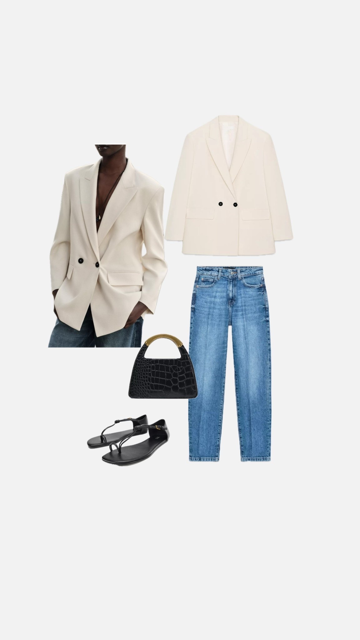 Spring outfit with jeans and beige blazerr

#LTKspring #LTKFashionMonth #LTKstyletip