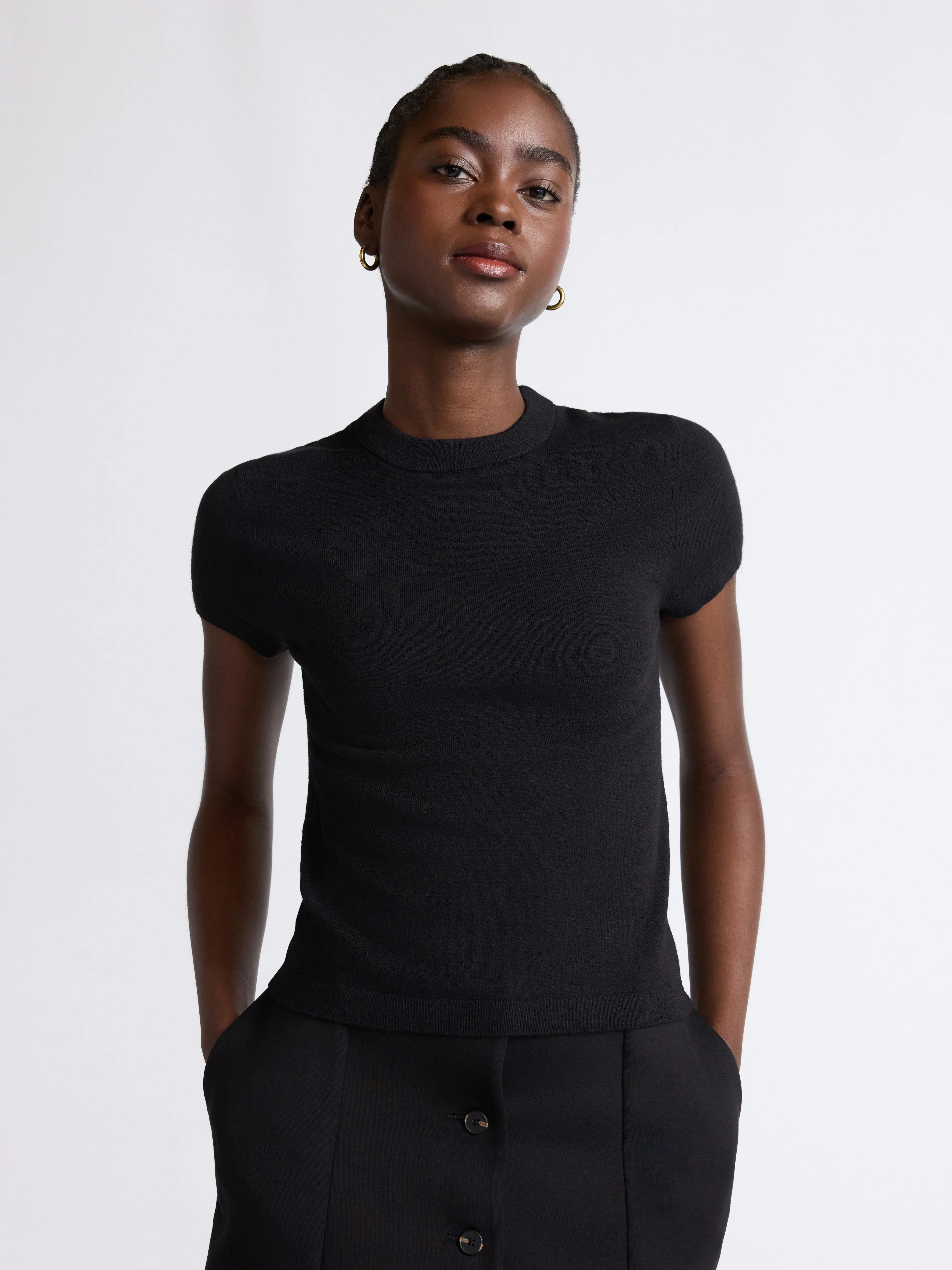 Scoop Women's and Women’s Plus Sweater Tee with Short Sleeves, Lightweight, Sizes XS-4X | Walmart (US)