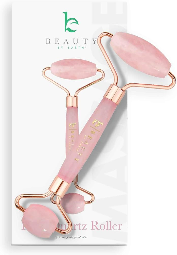 Rose Quartz Face Roller - Relaxation Gifts for Women, Skin Care Tools for Fine Lines and Wrinkles... | Amazon (US)