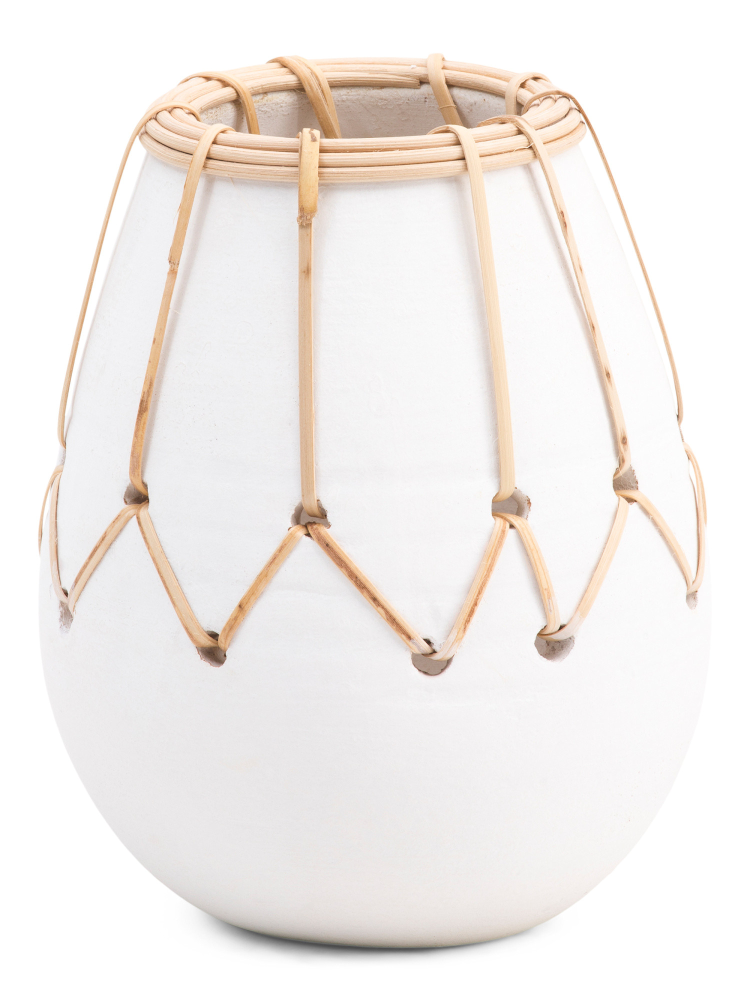 6in Tamitt Terracotta Vase With Rattan Details | Mother's Day Gifts | Marshalls | Marshalls