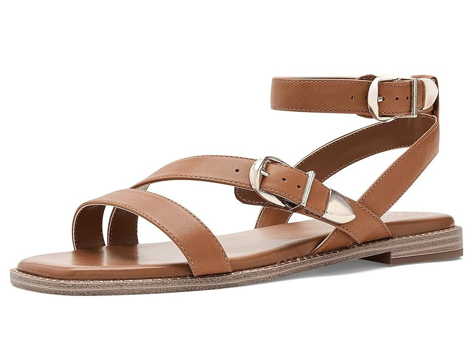 Vince Camuto Neiko Double Buckle Strappy Flat Sandals Women's Sandals Golden Walnut: 5 M | Zappos.com