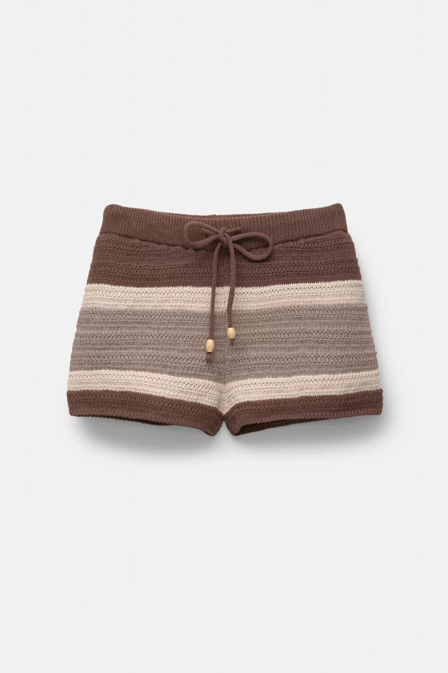 Striped crochet shorts | PULL and BEAR UK