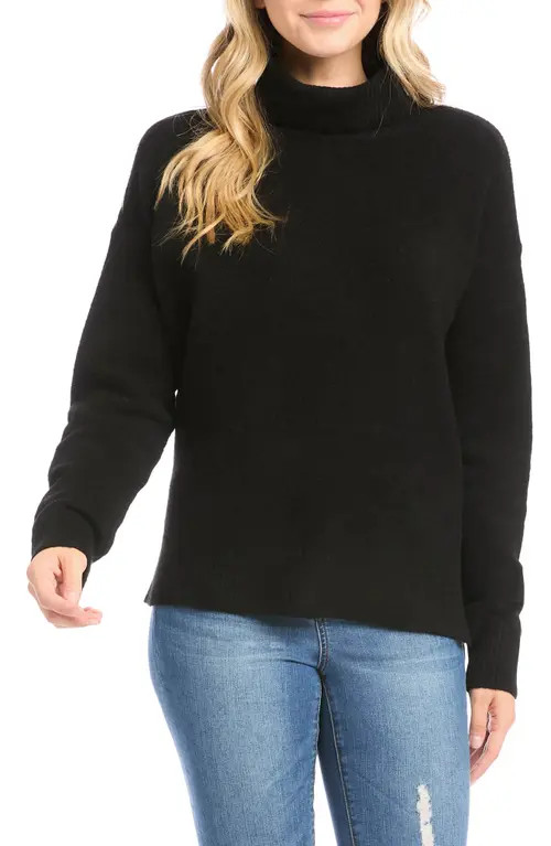 Karen Kane Turtleneck Sweater in Black at Nordstrom, Size Large | Nordstrom