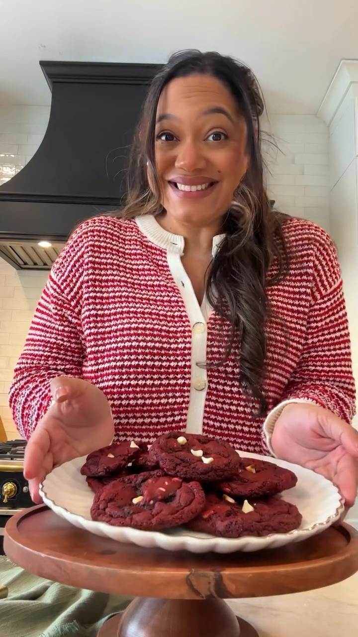 Confession: I’m a Cookie Monster in disguise 🤭 and these Red Velvet White Chocolate Chip Cookies have had me in a chokehold since the holidays! If you remember, I was testing the recipe back then and made a happy mistake by using dark chocolate cocoa powder. I fear that this mistake made these cookies AMAZING! It’s definitely worth a try! #cookiestagram #homebaking 

#LTKvlog #LTKfoodie #LTKSeasonal