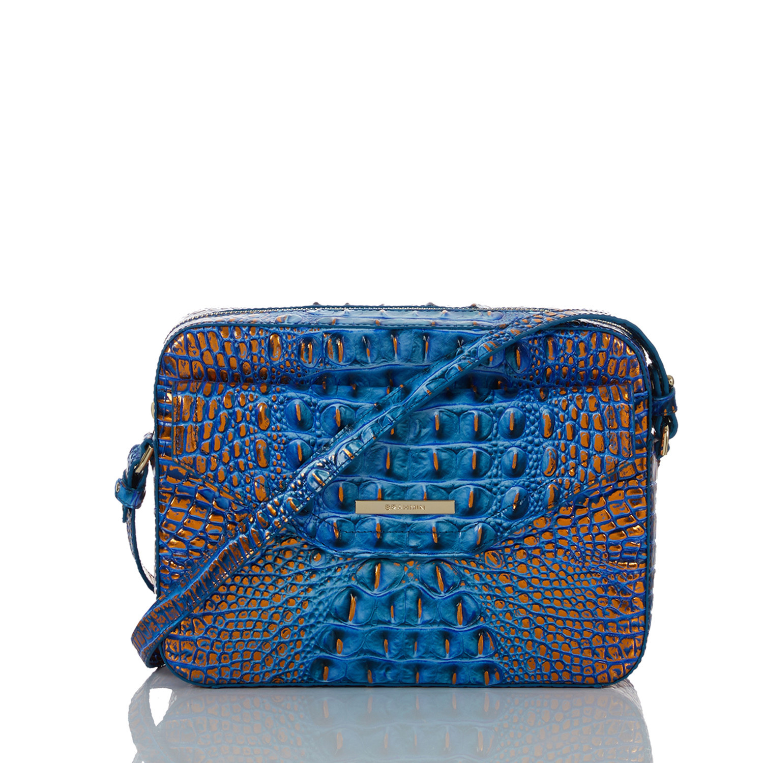 Shea Leather Crossbody | Deep Azure | BRAHMIN | Brahmin