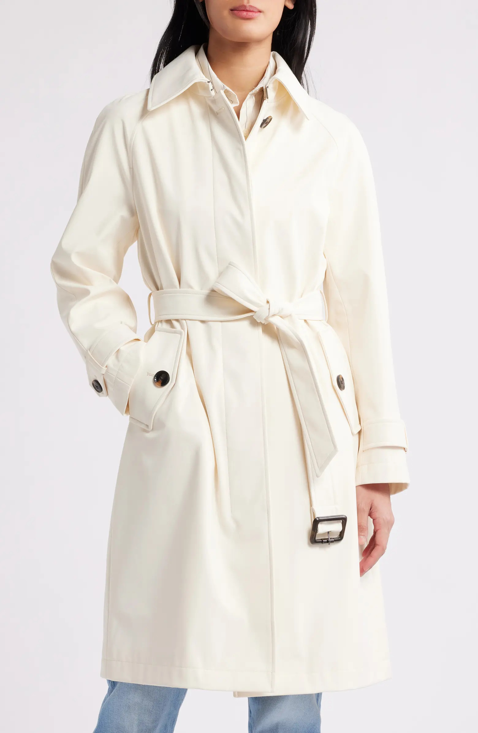 BCBG Max Azria Water Resistant Belted Trench Coat | Nordstrom | Nordstrom