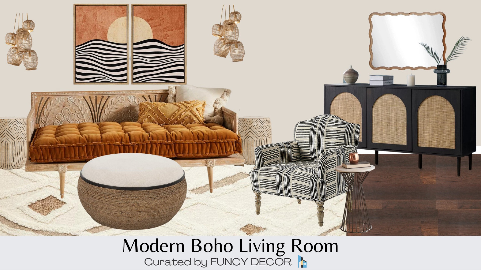 This modern Boho Living Room is a welcoming and colorful retreat

#LTKstyletip #LTKFind #LTKhome
