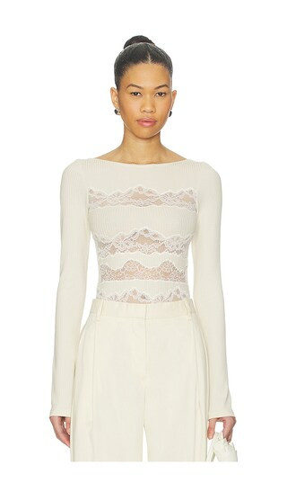 Lace Cut Out Bodysuit | Revolve Clothing (Global)