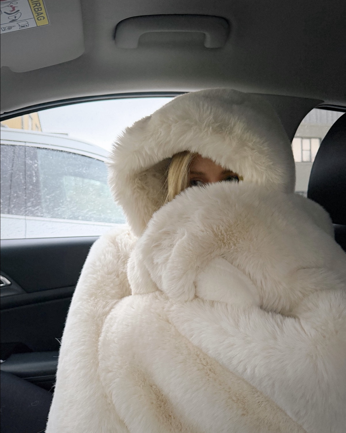 I sized up to a small on this jacket. I’m normally an xxs in this brand. It does fit true to size I just wanted it to be very oversized and not as cropped. If you will be wearing heavy sweaters / hoodies underneath I suggest sizing up a size. 
White hooded faux fur jacket
Faux fur coat
Winter style 
Winter outfit
Trending winter jacket 
Winter trends 
Pinterest winter outfit
Faux fur mittens
Miss circle 



#LTKSeasonal #LTKGiftGuide #LTKHoliday