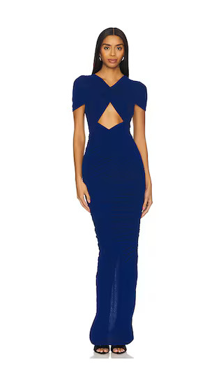Nasha Dress in Navy | Revolve Clothing (Global)