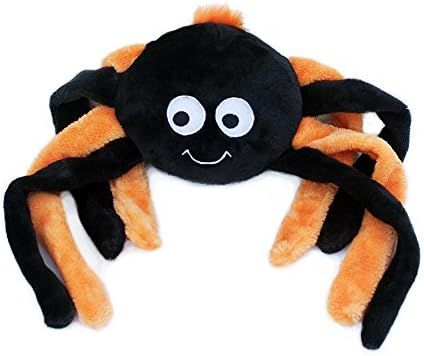 ZippyPaws - Grunterz Grunting Plush Large Dog Toy - Orange Spider | Amazon (US)