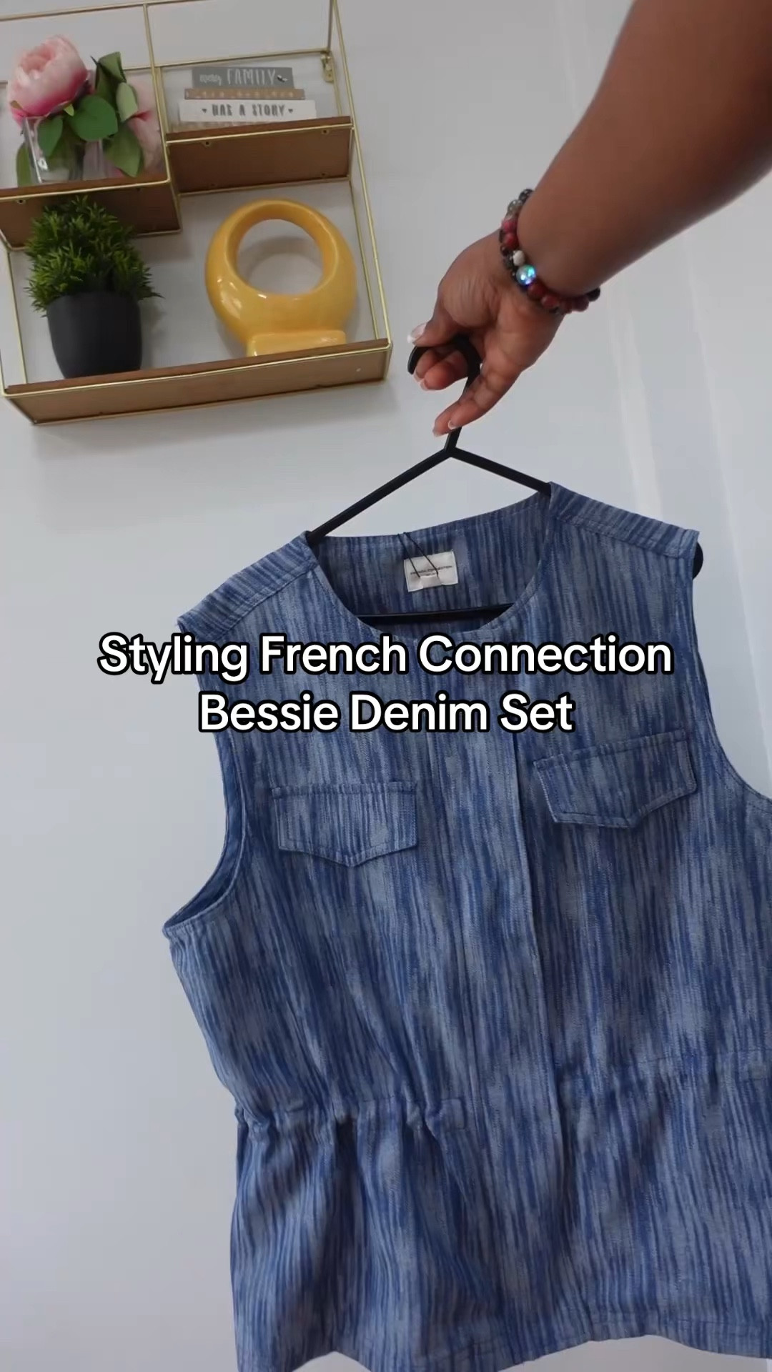 Styling this @frenchconnection  Bessie Textured Denim two-piece with heels for a chic night out and flats for a laid-back day look! 💙 It’s all about versatility. Which vibe do you love more? #DoubleDenim #StyleChoices #HeelsOrFlat 

#LTKjeans #LTKspring #LTKuk