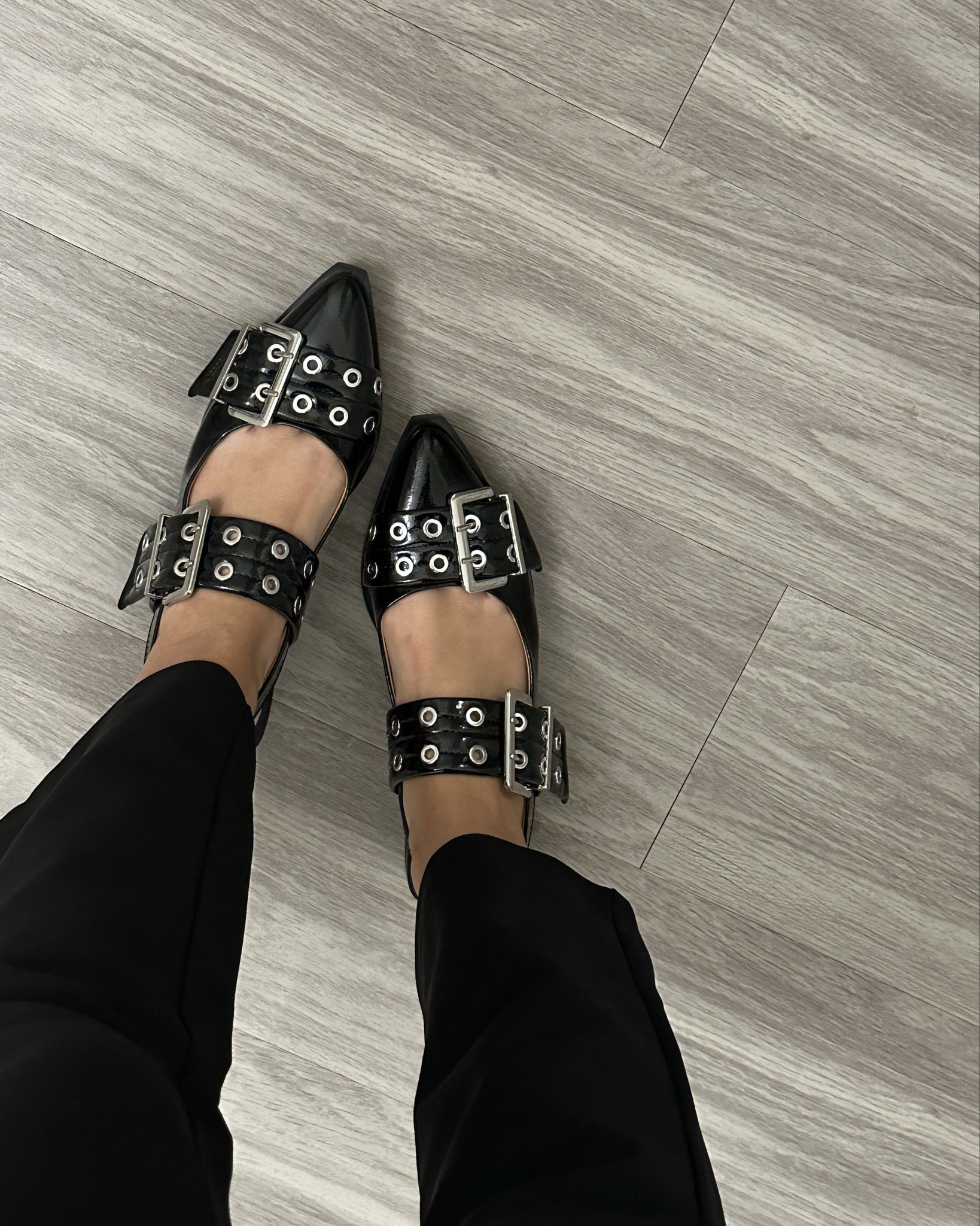The perfect trendy shoes for work and for fun! These shoes can be worn professionally or dressed down for a going out fit! These shoes are so fun and the silver buckle details are to die for! 

#LTKshoecrush #LTKworkwear