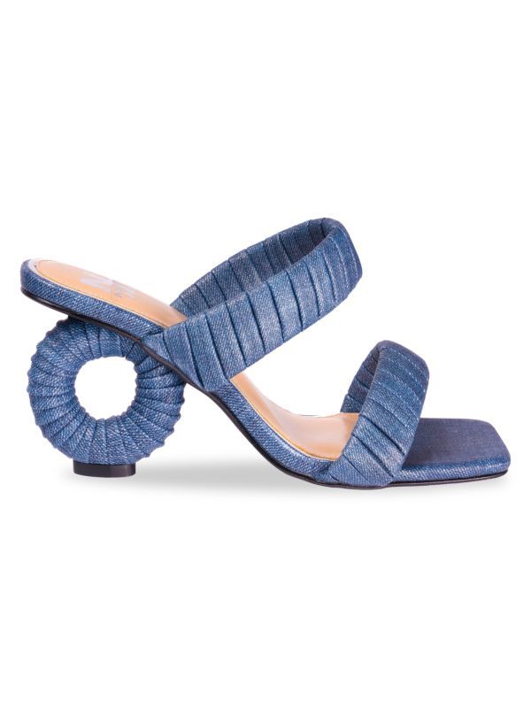 Ash Circular Heel Pleated Sandals | Saks Fifth Avenue OFF 5TH