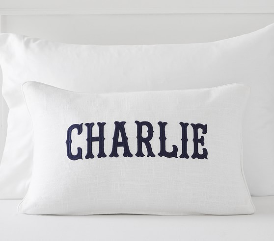 Monogram Name Pillow Cover | Pottery Barn Kids