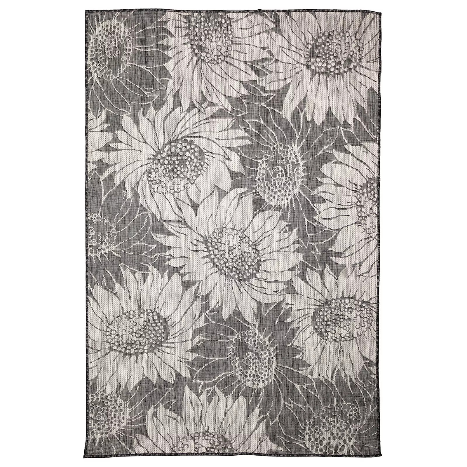 Liora Manne Carmel Sunflower Field Indoor/Outdoor Rug, Black | Kohl's